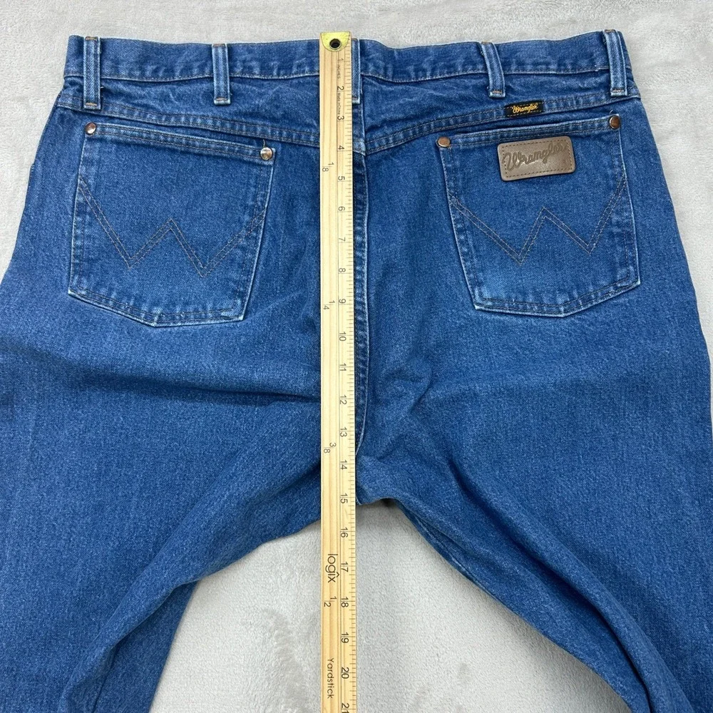 Wrangler Jeans Mens 40x34 Blue Cowboy Cut 13MWZ Original Fit Straight Leg Denim